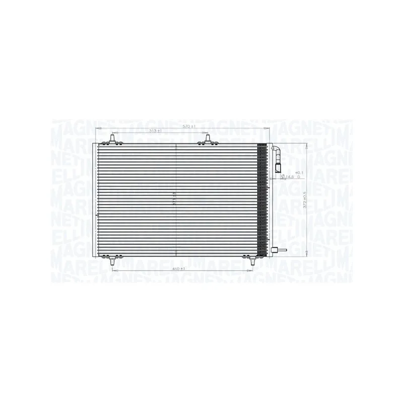 Condenseur, climatisation MAGNETI MARELLI 350203816000