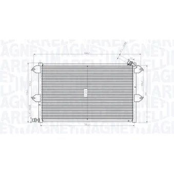 Condenseur, climatisation MAGNETI MARELLI 350203831000