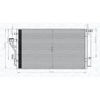 Condenseur, climatisation MAGNETI MARELLI