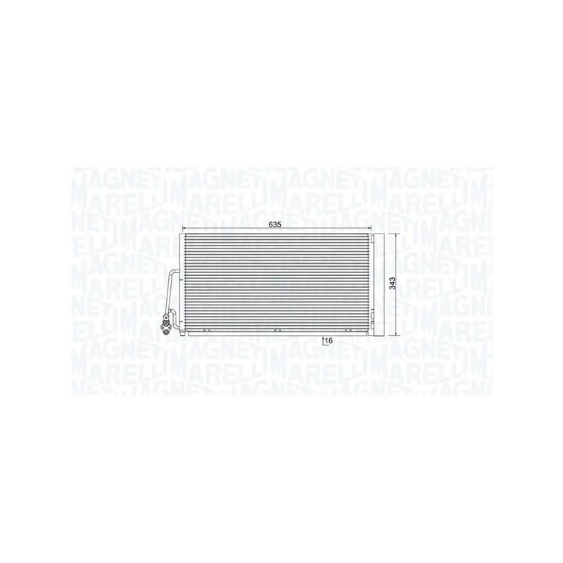 Condenseur, climatisation MAGNETI MARELLI 350203861000