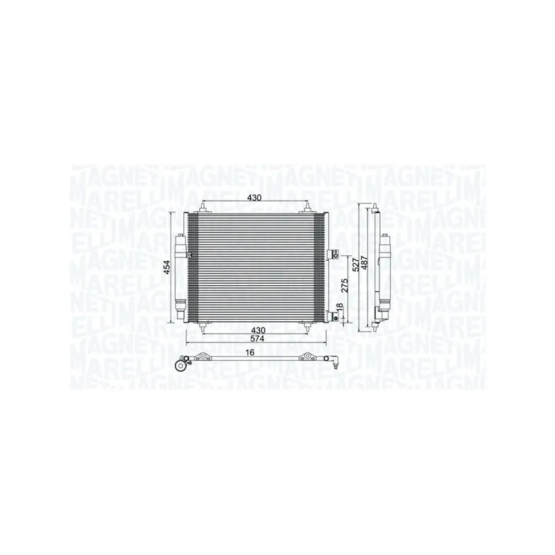 Condenseur, climatisation MAGNETI MARELLI 350203886000