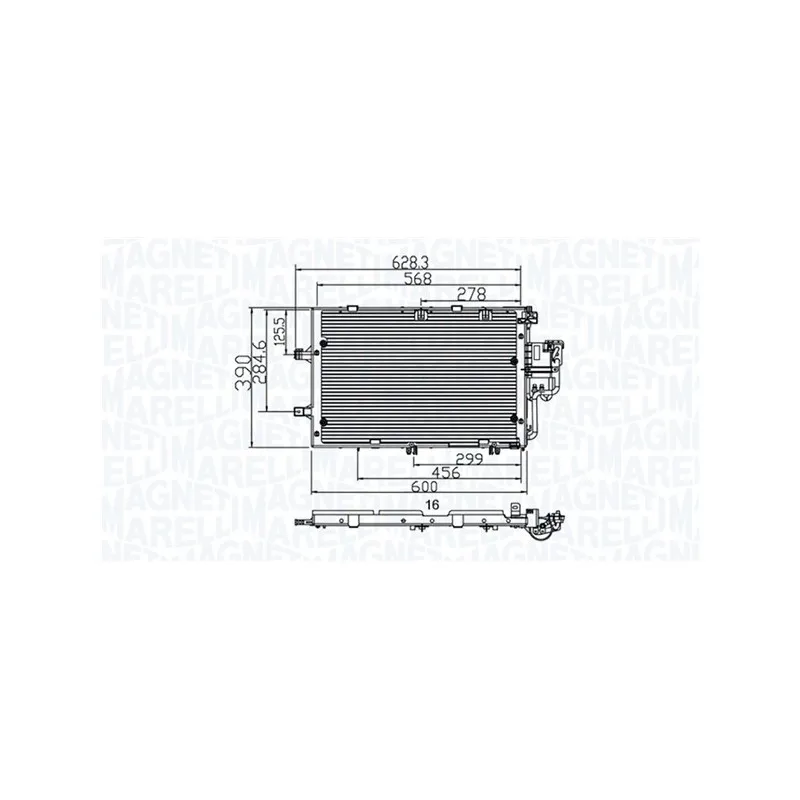 Condenseur, climatisation MAGNETI MARELLI 350203891000