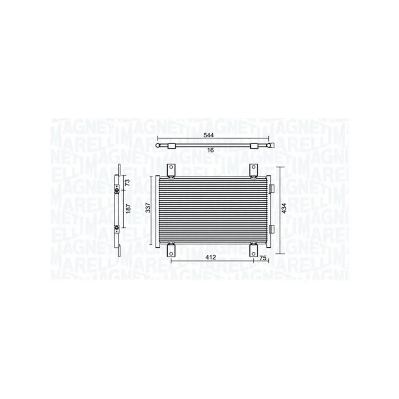 Condenseur, climatisation MAGNETI MARELLI 350203895000