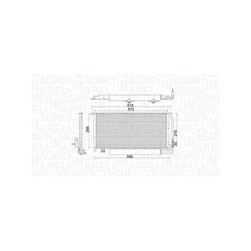 Condenseur, climatisation MAGNETI MARELLI 350203922000