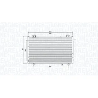 Condenseur, climatisation MAGNETI MARELLI