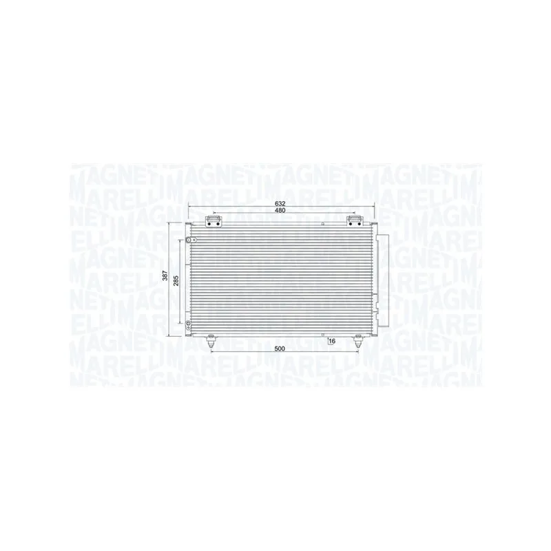 Condenseur, climatisation MAGNETI MARELLI 350203925000