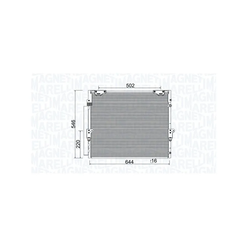 Condenseur, climatisation MAGNETI MARELLI 350203926000