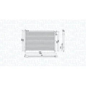 Condenseur, climatisation MAGNETI MARELLI