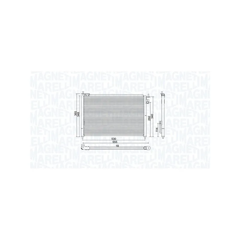 Condenseur, climatisation MAGNETI MARELLI 350203937000