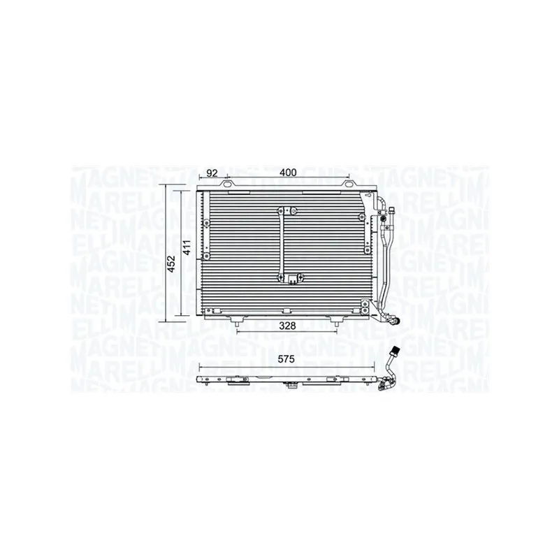 Condenseur, climatisation MAGNETI MARELLI 350203948000
