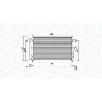 Condenseur, climatisation MAGNETI MARELLI