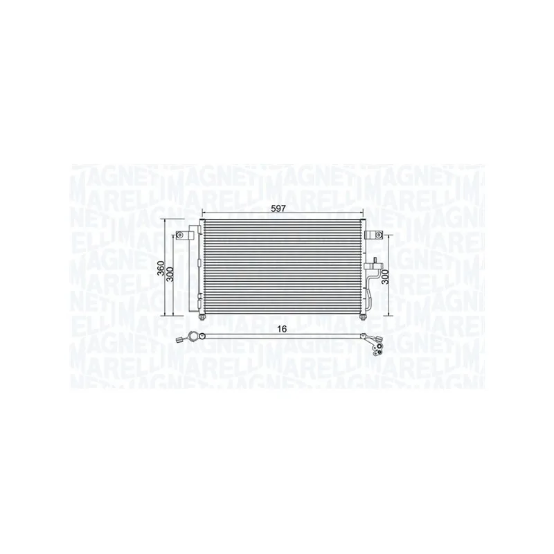 Condenseur, climatisation MAGNETI MARELLI 350203955000