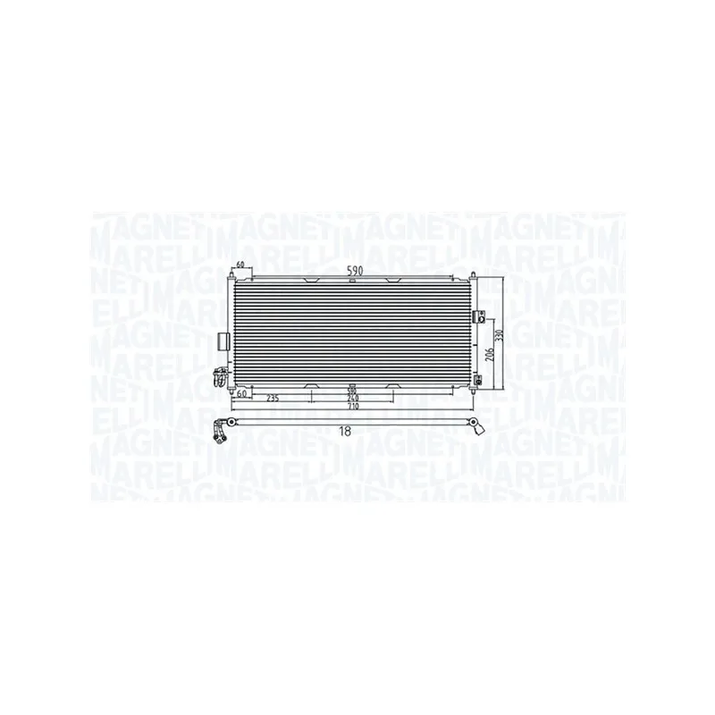 Condenseur, climatisation MAGNETI MARELLI 350203958000