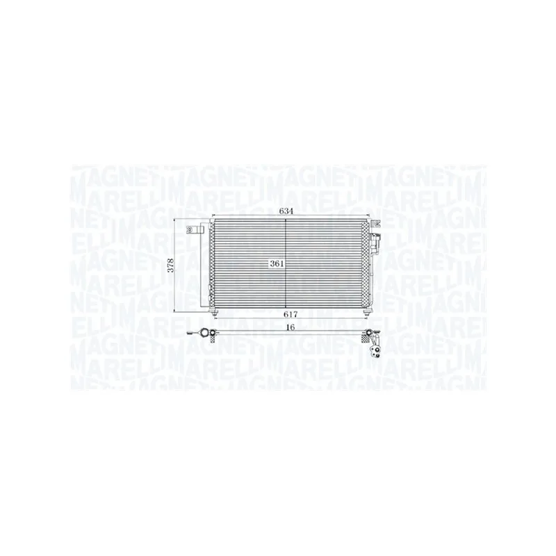Condenseur, climatisation MAGNETI MARELLI 350203961000