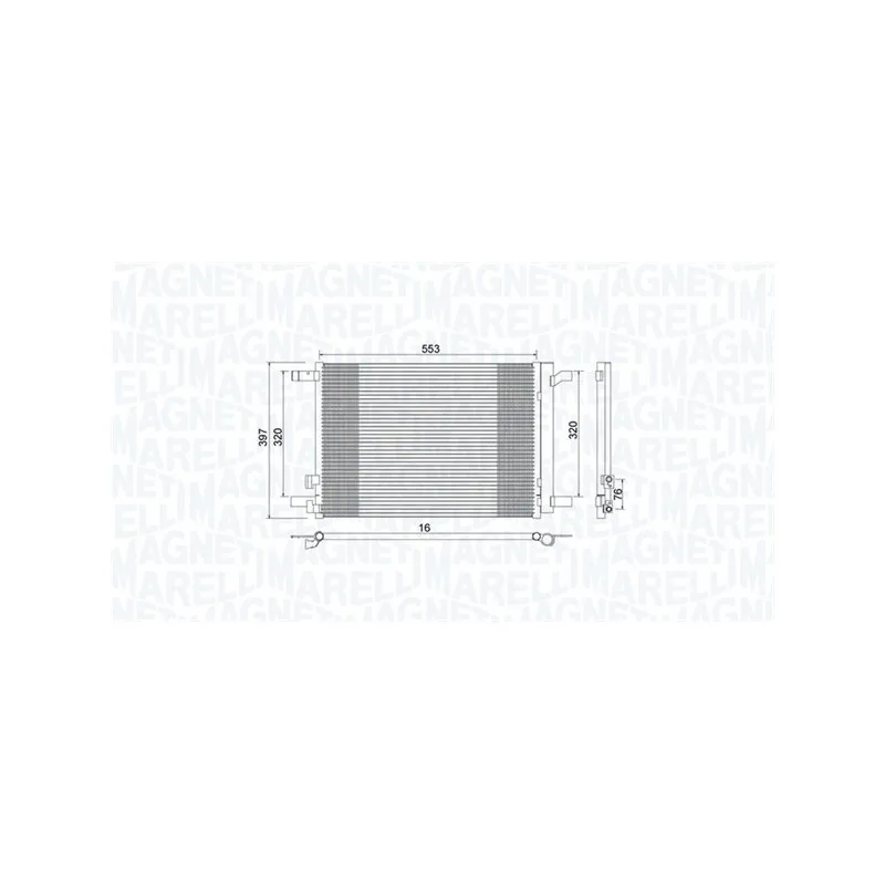 Condenseur, climatisation MAGNETI MARELLI 350203964000
