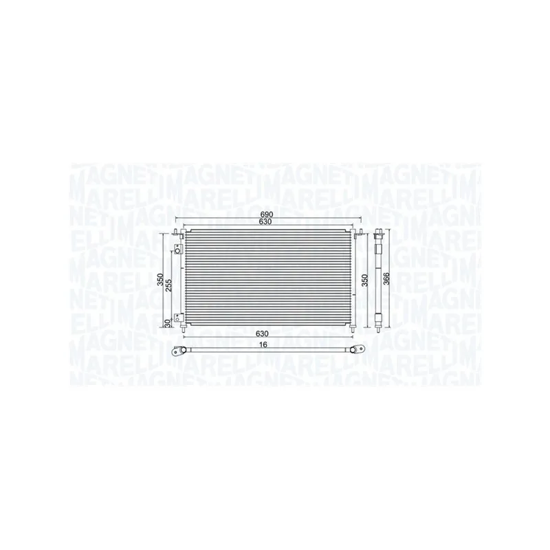 Condenseur, climatisation MAGNETI MARELLI 350203970000