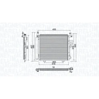 Condenseur, climatisation MAGNETI MARELLI