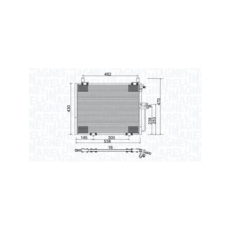 Condenseur, climatisation MAGNETI MARELLI 350203988000