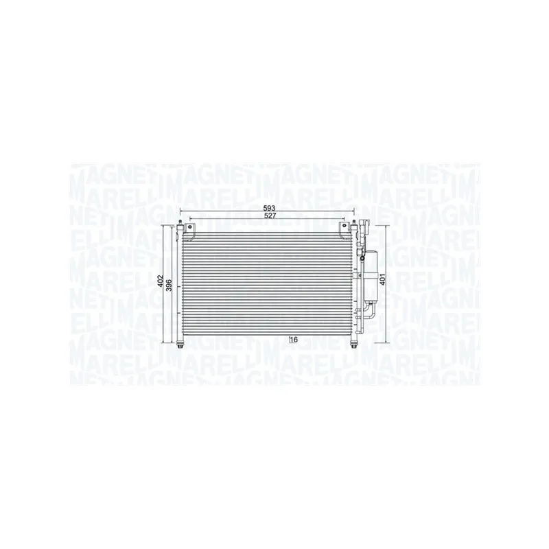 Condenseur, climatisation MAGNETI MARELLI 350203989000