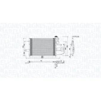 Condenseur, climatisation MAGNETI MARELLI 350203997000