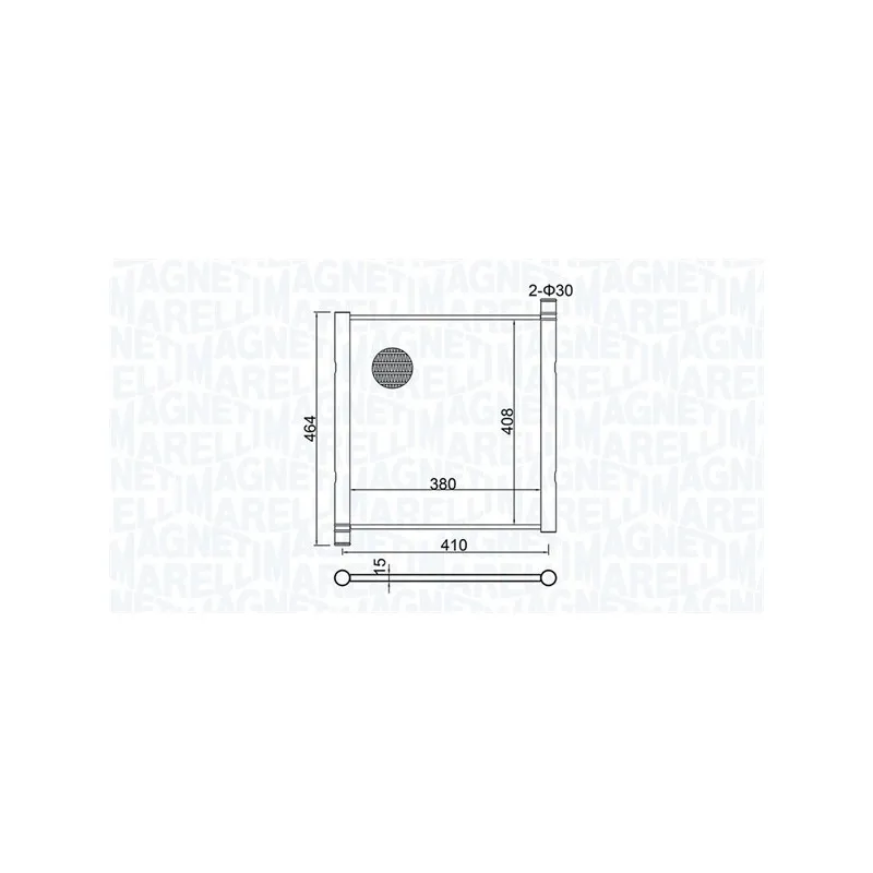 Radiateur, refroidissement du moteur MAGNETI MARELLI 350213151900
