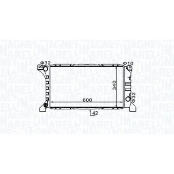 Radiateur, refroidissement du moteur MAGNETI MARELLI