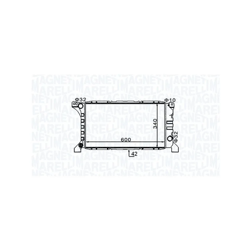 Radiateur, refroidissement du moteur MAGNETI MARELLI 350213154200
