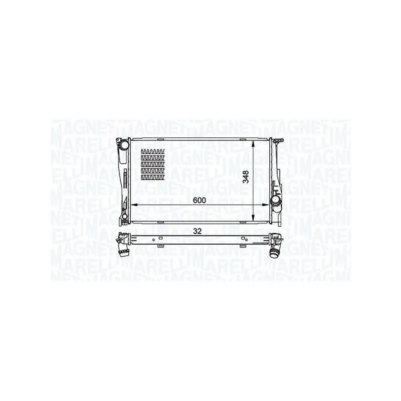 Radiateur, refroidissement du moteur MAGNETI MARELLI 350213157500