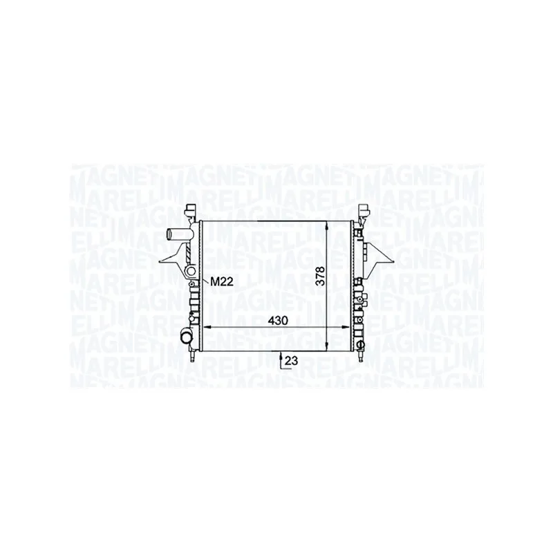 Radiateur, refroidissement du moteur MAGNETI MARELLI 350213161200