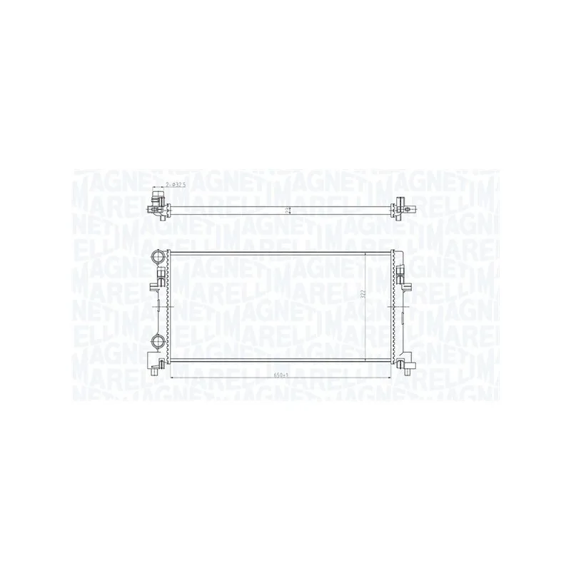 Radiateur, refroidissement du moteur MAGNETI MARELLI 350213166200