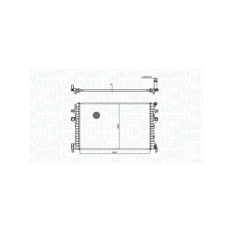 Radiateur, refroidissement du moteur MAGNETI MARELLI 350213166300