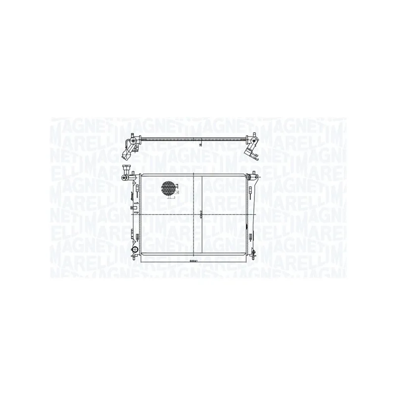 Radiateur, refroidissement du moteur MAGNETI MARELLI 350213168100