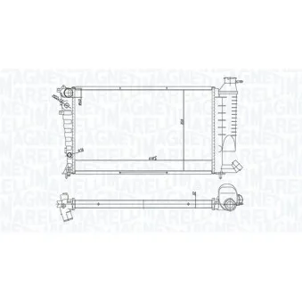 Radiateur, refroidissement du moteur MAGNETI MARELLI