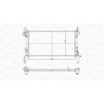 Radiateur, refroidissement du moteur MAGNETI MARELLI 350213172600