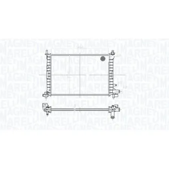 Radiateur, refroidissement du moteur MAGNETI MARELLI