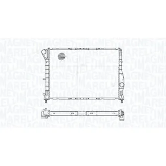 Radiateur, refroidissement du moteur MAGNETI MARELLI
