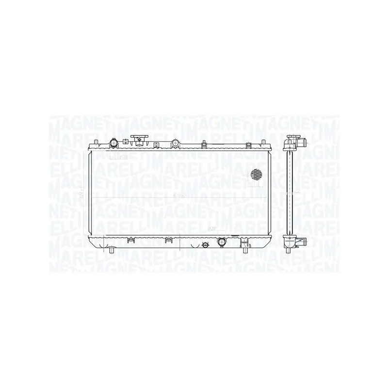 Radiateur, refroidissement du moteur MAGNETI MARELLI 350213177200
