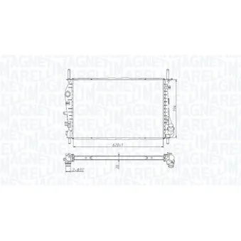 Radiateur, refroidissement du moteur MAGNETI MARELLI