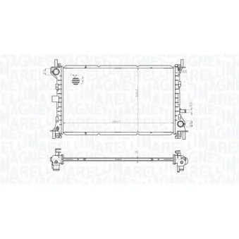 Radiateur, refroidissement du moteur MAGNETI MARELLI 350213178100
