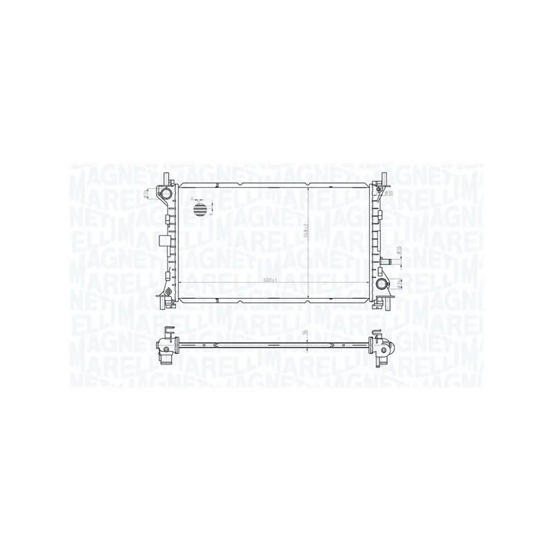 Radiateur, refroidissement du moteur MAGNETI MARELLI 350213178100