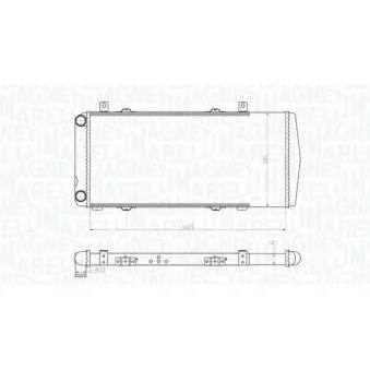Radiateur, refroidissement du moteur MAGNETI MARELLI