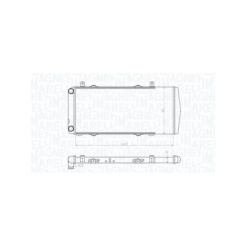 Radiateur, refroidissement du moteur MAGNETI MARELLI 350213180100