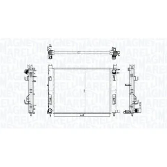 Radiateur, refroidissement du moteur MAGNETI MARELLI