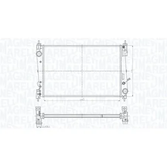 Radiateur, refroidissement du moteur MAGNETI MARELLI