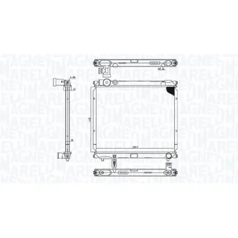 Radiateur, refroidissement du moteur MAGNETI MARELLI 350213185900