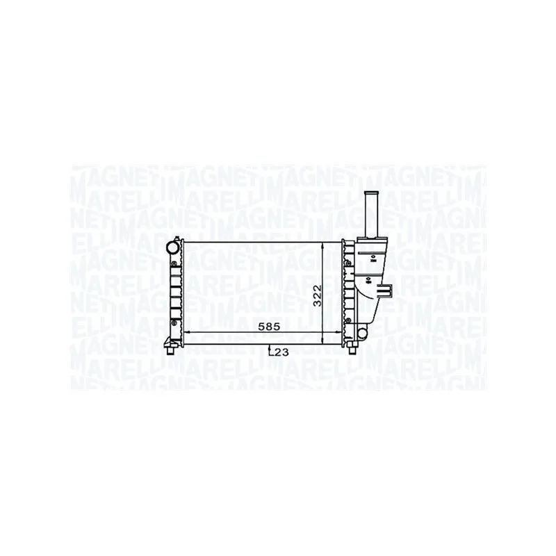 Radiateur, refroidissement du moteur MAGNETI MARELLI 350213187100