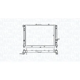 Radiateur, refroidissement du moteur MAGNETI MARELLI