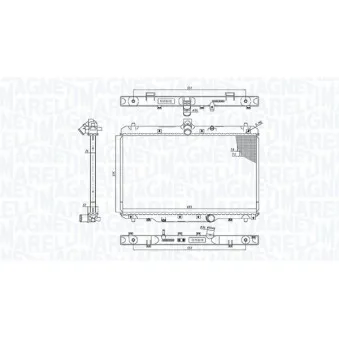 Radiateur, refroidissement du moteur MAGNETI MARELLI