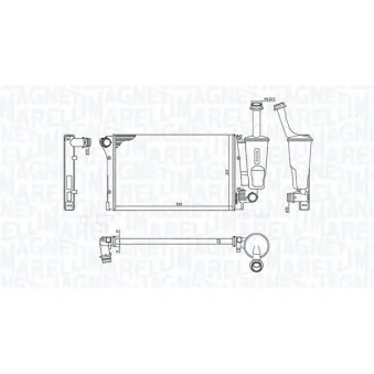 Radiateur, refroidissement du moteur MAGNETI MARELLI