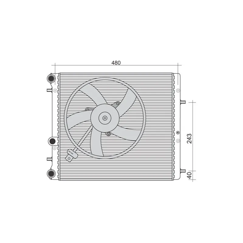 Radiateur, refroidissement du moteur MAGNETI MARELLI 350213851000